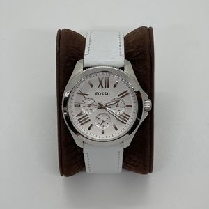 Fossil Cecile AM4484 White Leather Watch